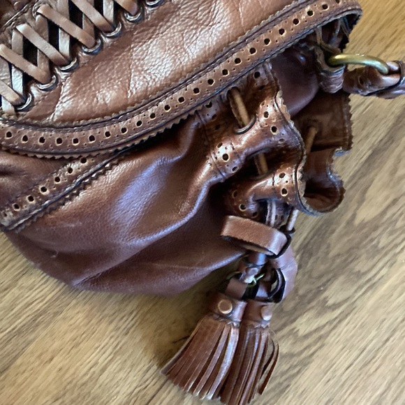 Lockheart Genuine Leather Brown Handbag Numbered - Picture 8 of 8